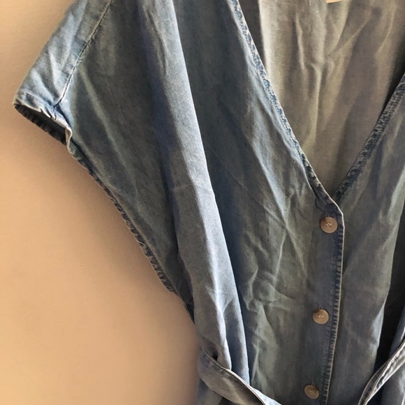 H&M Mama Maternity Chambray denim dress size Medium - Picture 4 of 4